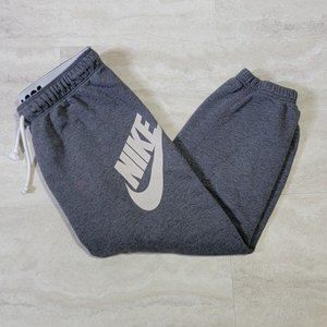 Vintage White Nike Logo Gray Nike Sweat Pants Small